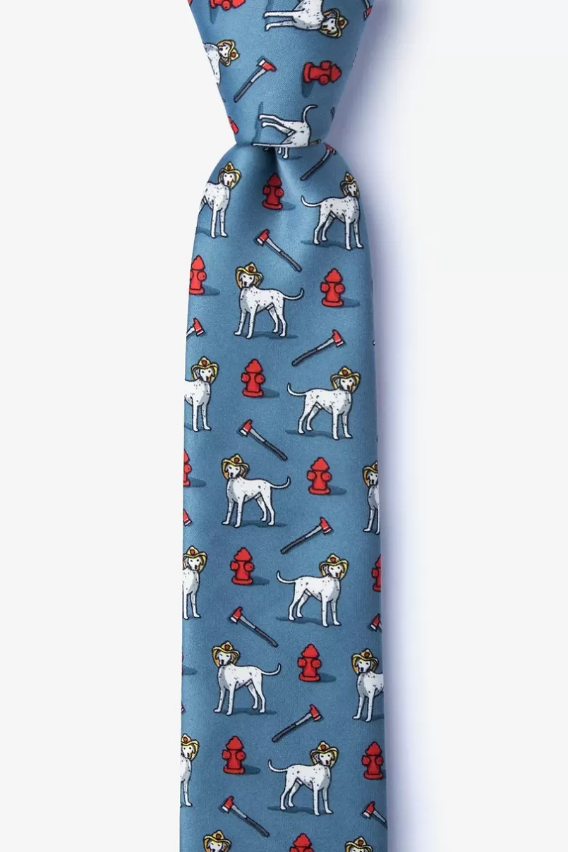 Ties Dalmatian Firefighter Slate Skinny Tie Outlet