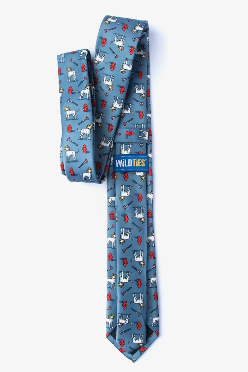 Ties Dalmatian Firefighter Slate Skinny Tie Outlet