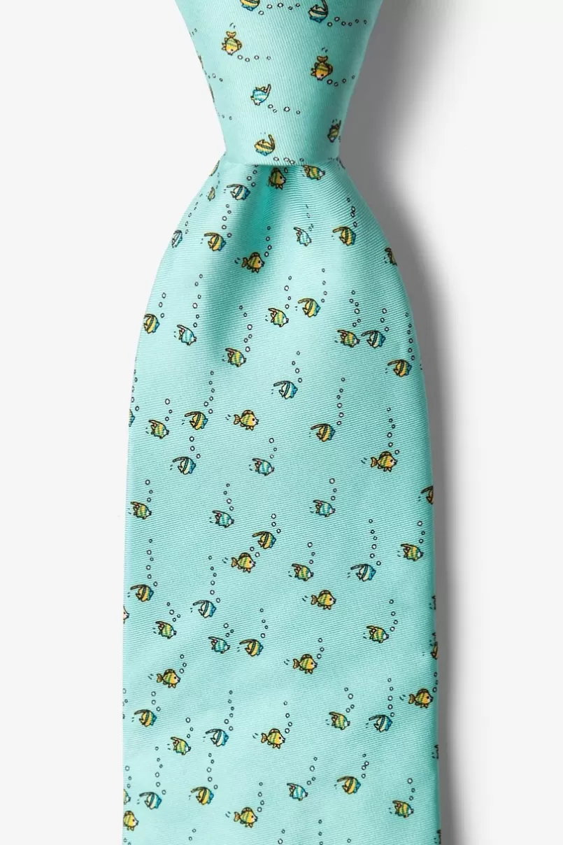 Ties Deep Sea Dining Light Blue Tie Outlet