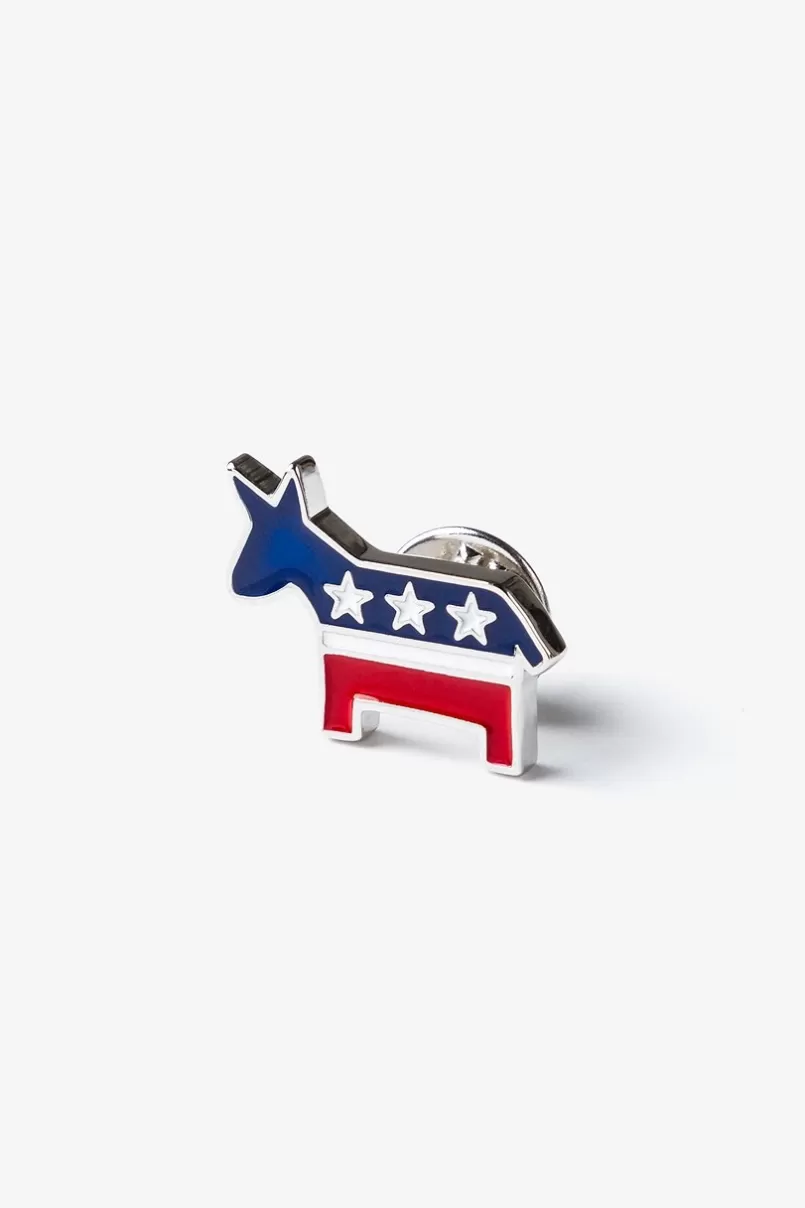 Ties Democratic Donkey Red Lapel Pin Discount