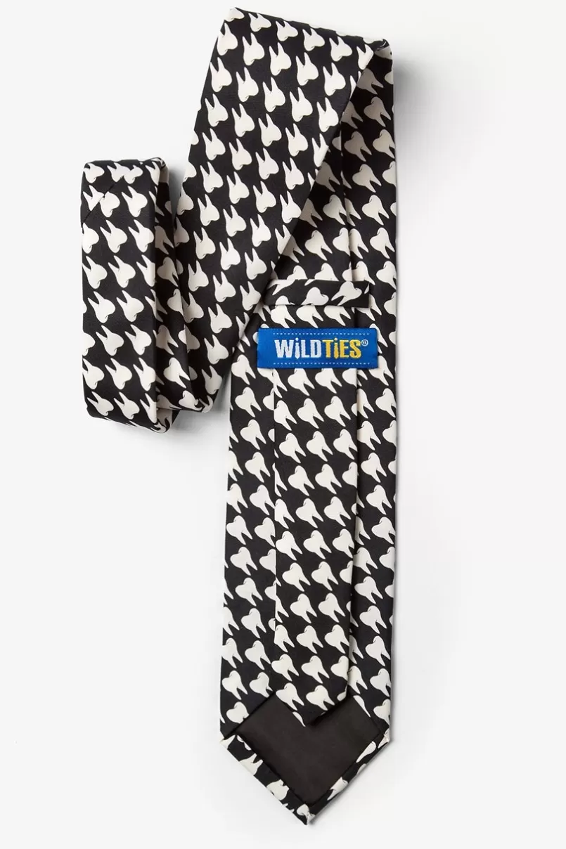 Ties Dentists' Teeth Black Tie Flash Sale