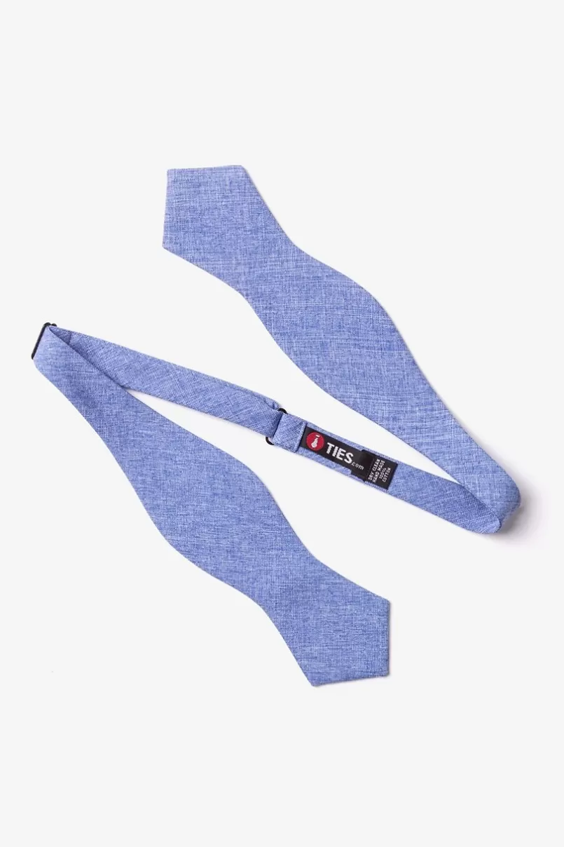 Ties Denver Diamond Tip Bow Tie Blue Online