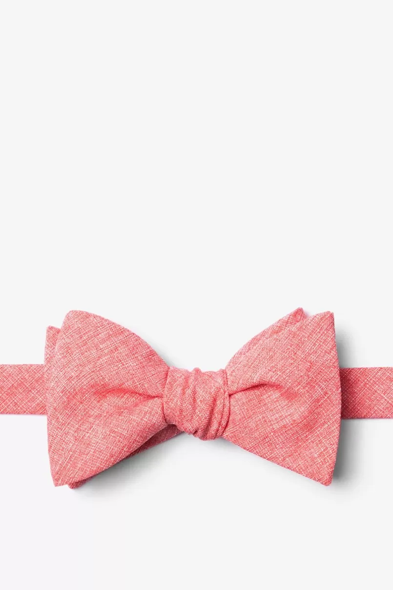 Ties Denver Self-Tie Bow Tie Coral Sale