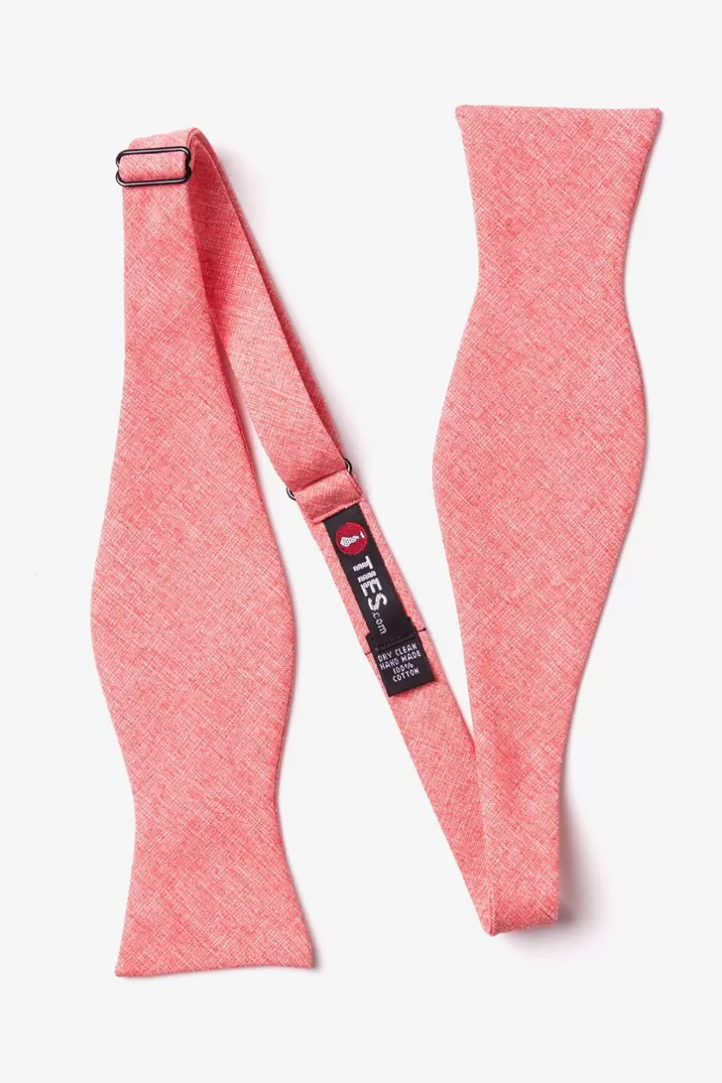 Ties Denver Self-Tie Bow Tie Coral Sale