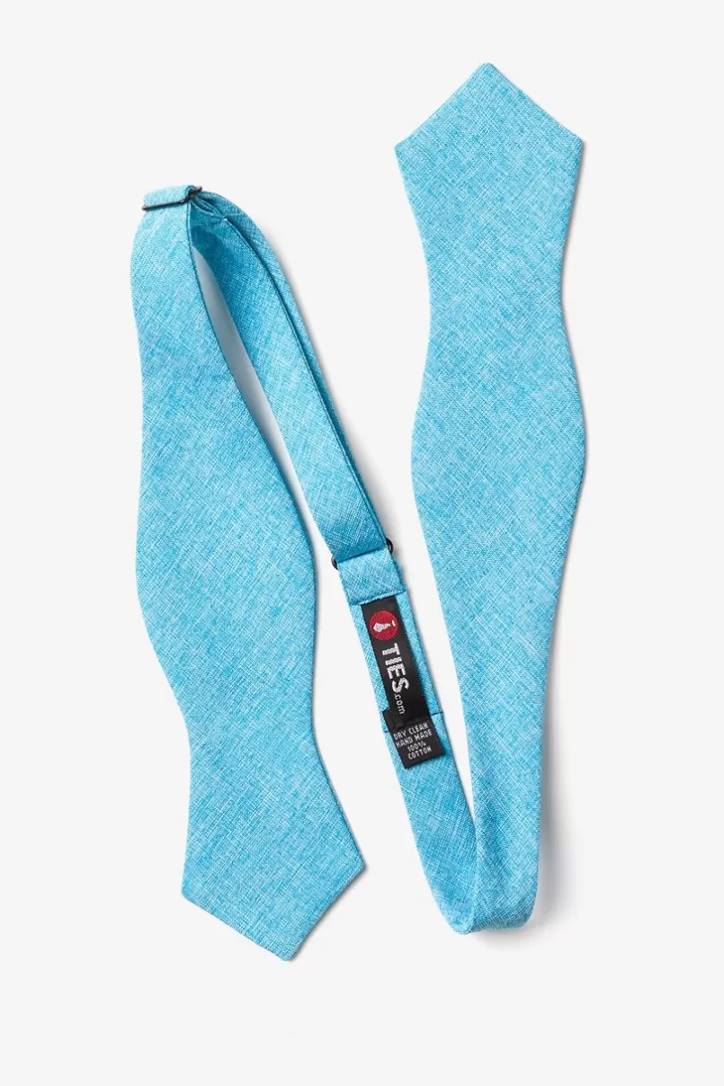 Ties Denver Light Blue Diamond Tip Bow Tie LightBlue Flash Sale
