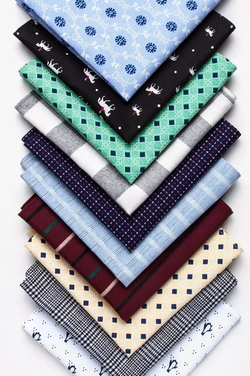 Ties Derby Black Pocket Square New