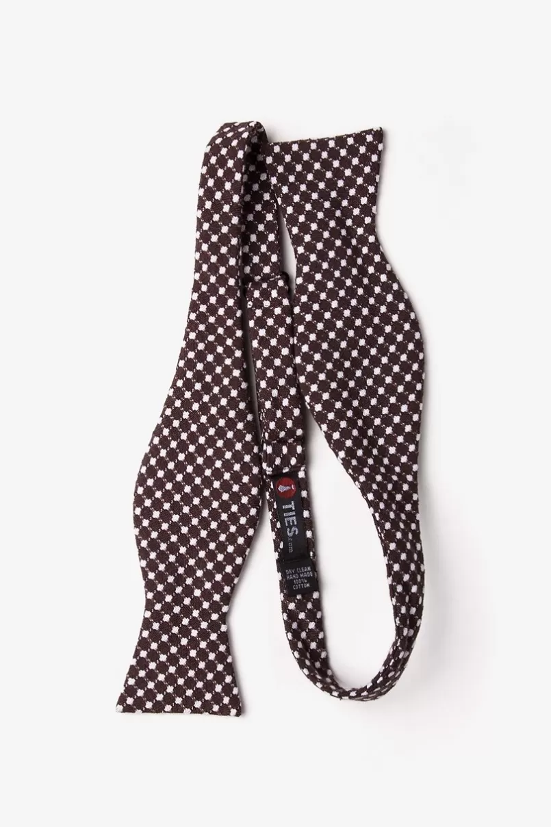 Ties Descanso Brown Self-Tie Bow Tie Hot