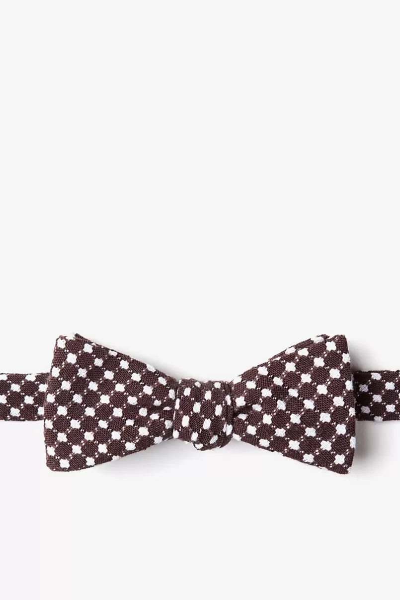 Ties Descanso Brown Skinny Bow Tie New