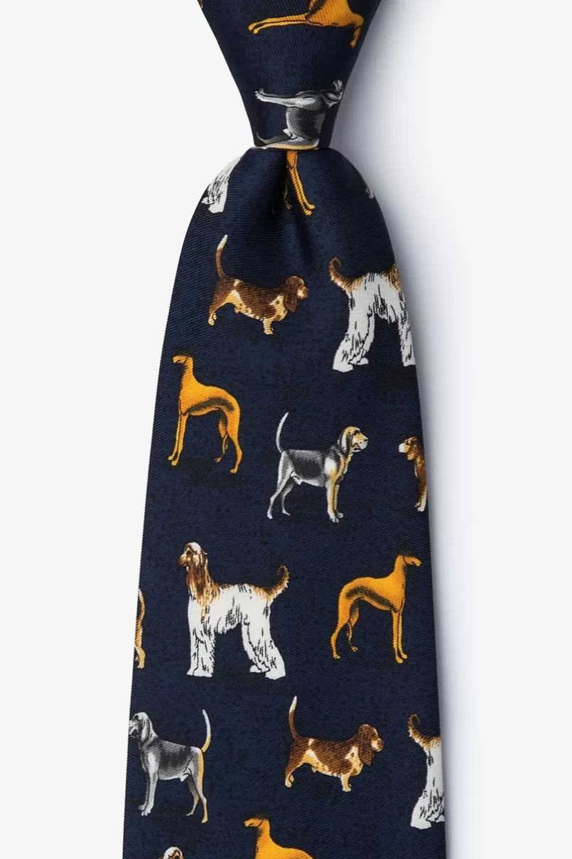 Ties Dog Breeds Navy Blue Tie New