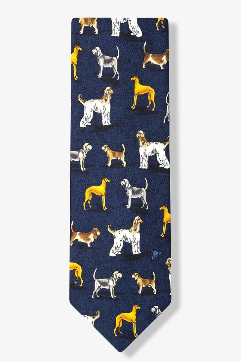 Ties Dog Breeds Navy Blue Tie New
