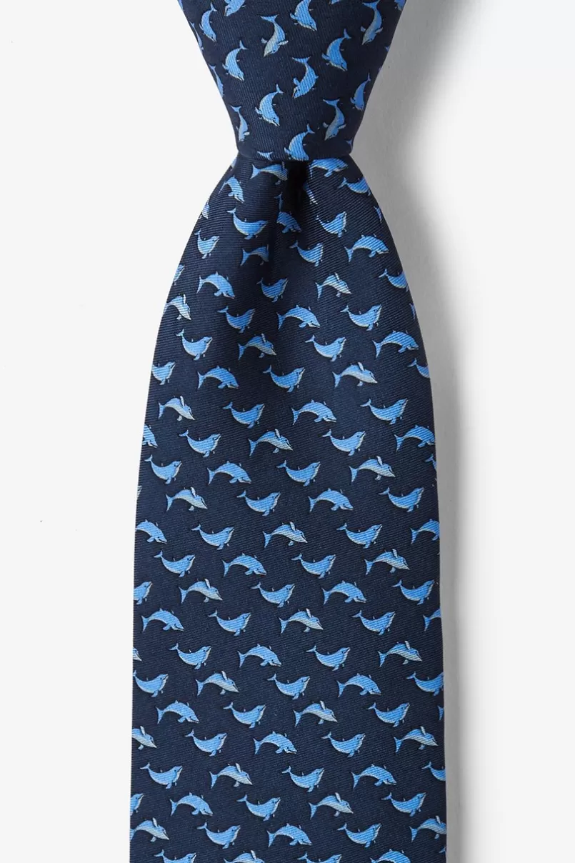 Ties Doing Swimmingly Navy Blue Tie Discount