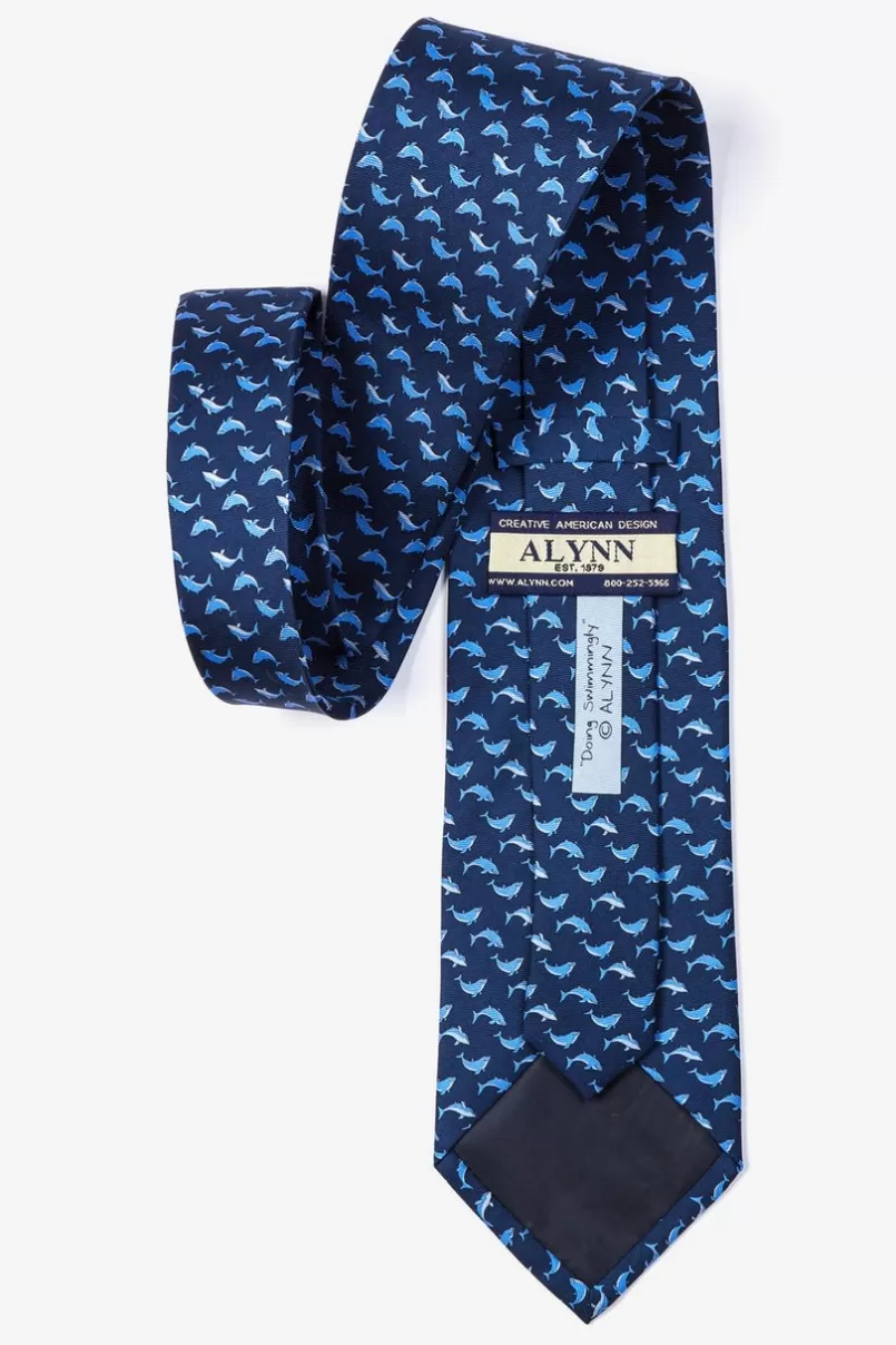 Ties Doing Swimmingly Navy Blue Tie Discount