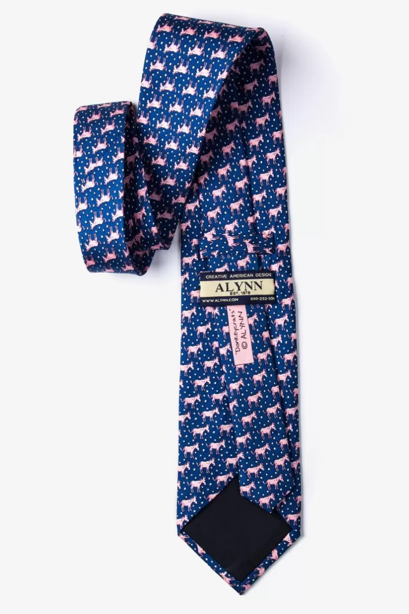 Ties Donkeycrats Navy Blue Tie Sale