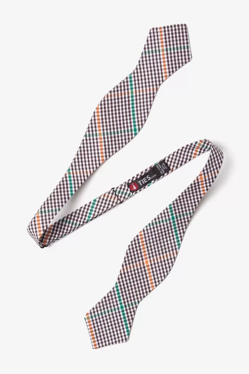 Ties Douglas Diamond Tip Bow Tie Brown Clearance