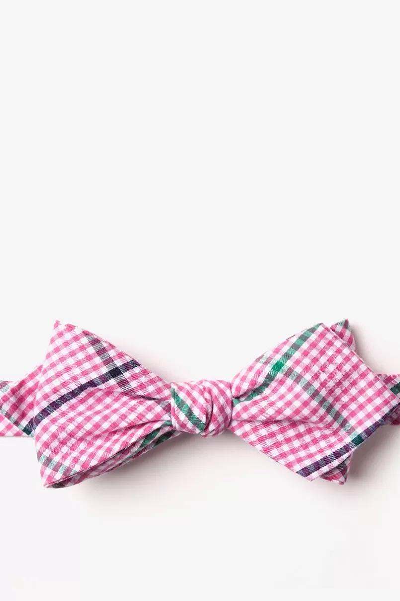 Ties Douglas Diamond Tip Bow Tie Pink Outlet