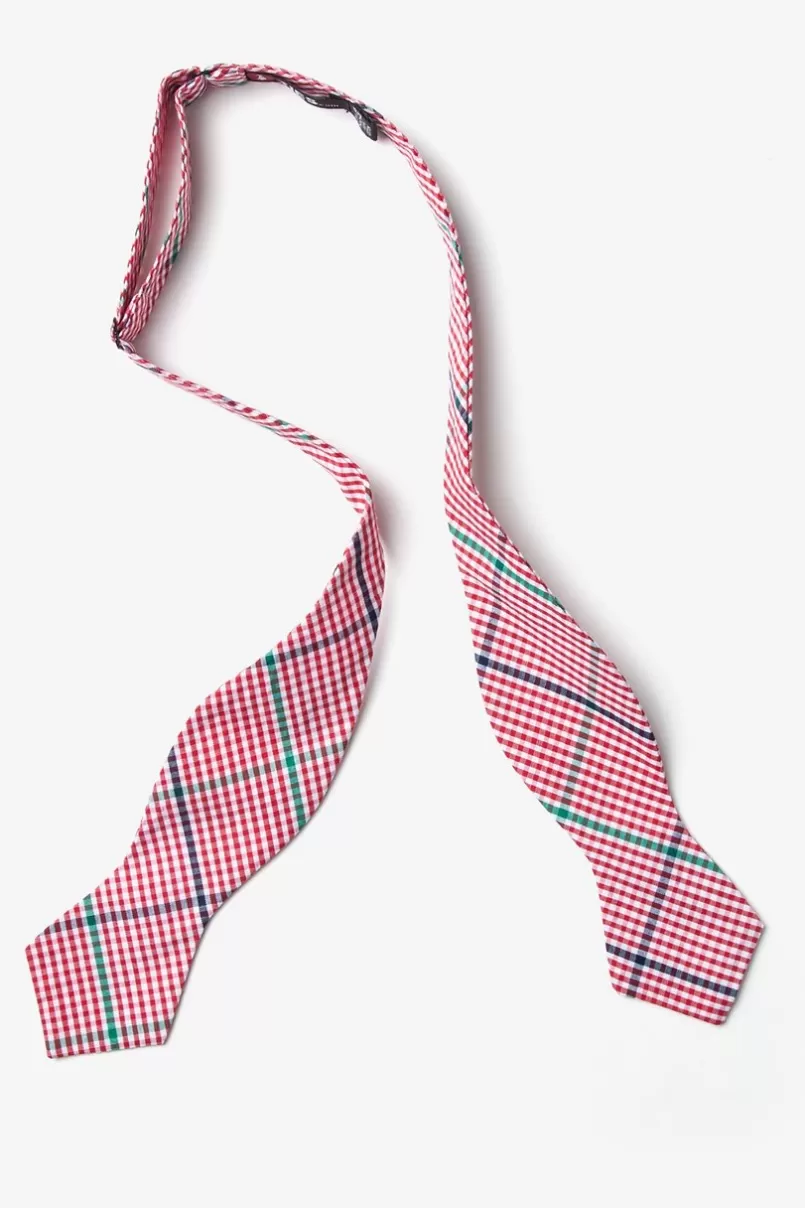 Ties Douglas Diamond Tip Bow Tie Red Shop