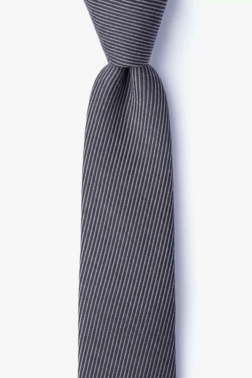 Ties Dover Black Skinny Tie Online
