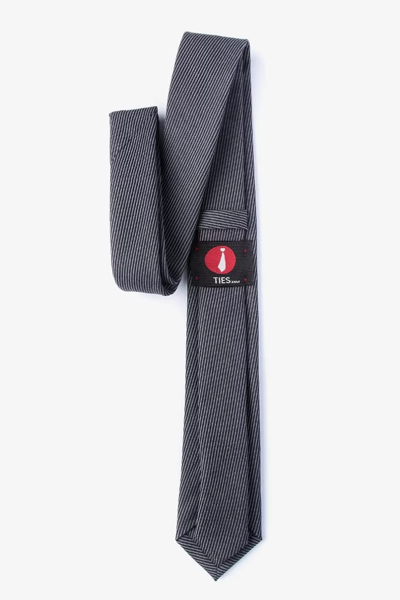 Ties Dover Black Skinny Tie Online