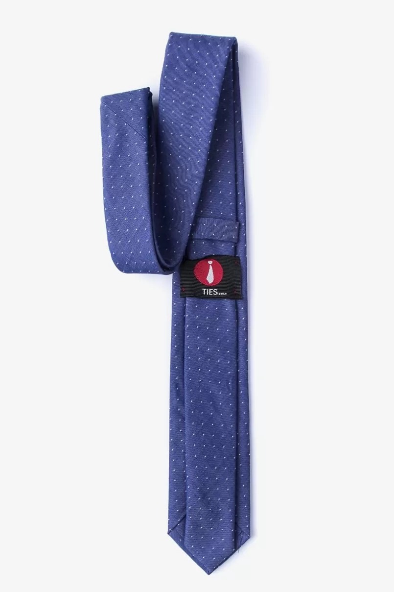 Ties Echo Navy Blue Skinny Tie Hot