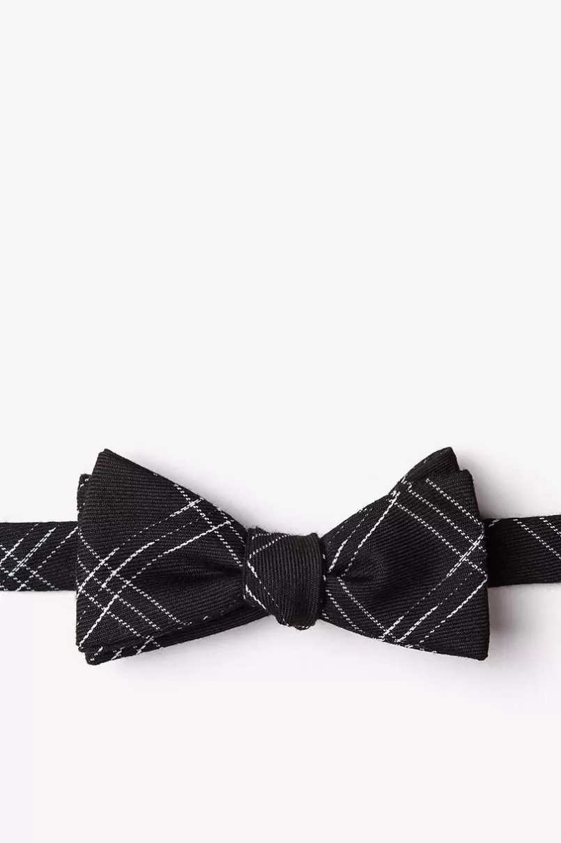Ties Escondido Skinny Bow Tie Black Discount