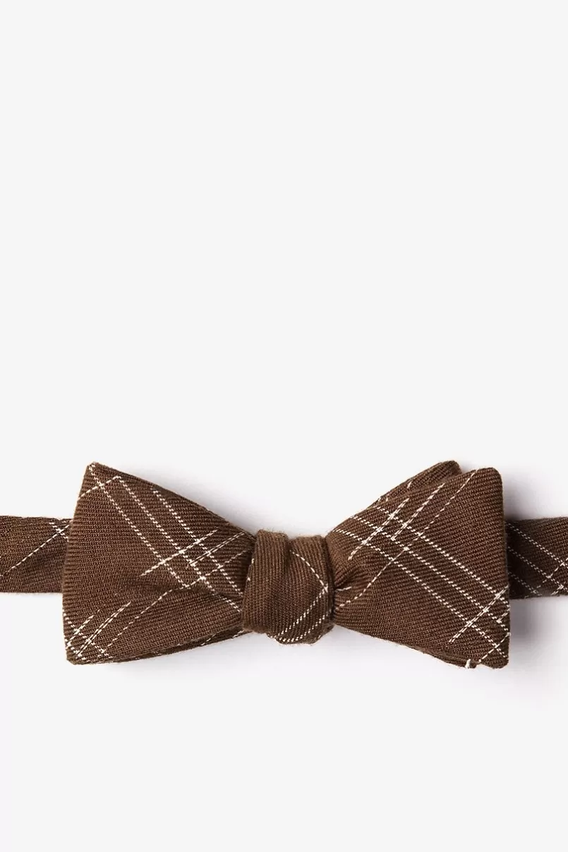 Ties Escondido Skinny Bow Tie Brown Online