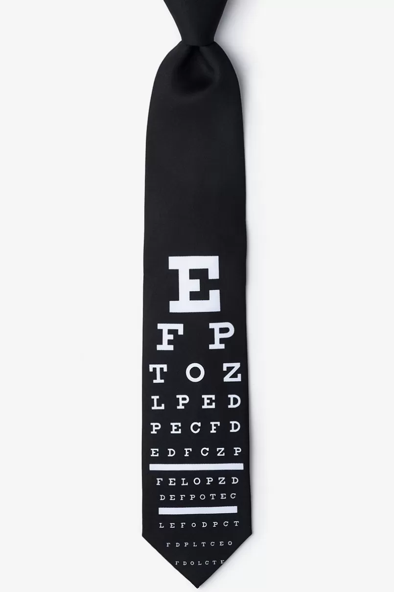 Ties Eye Chart Black Tie Cheap