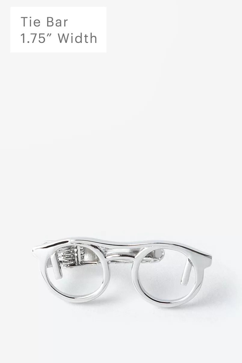 Ties Eyeglasses Tie Bar Silver Store