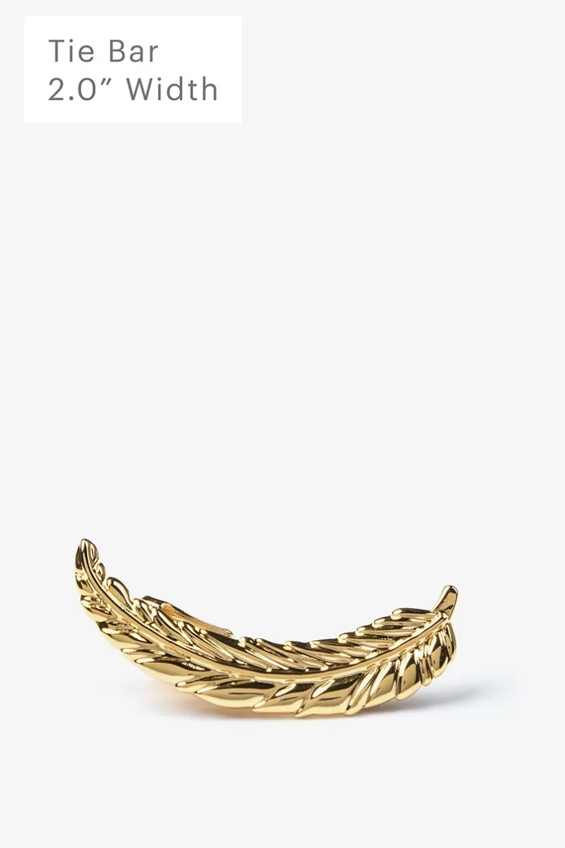 Ties Fancy Feather Gold Tie Bar Best