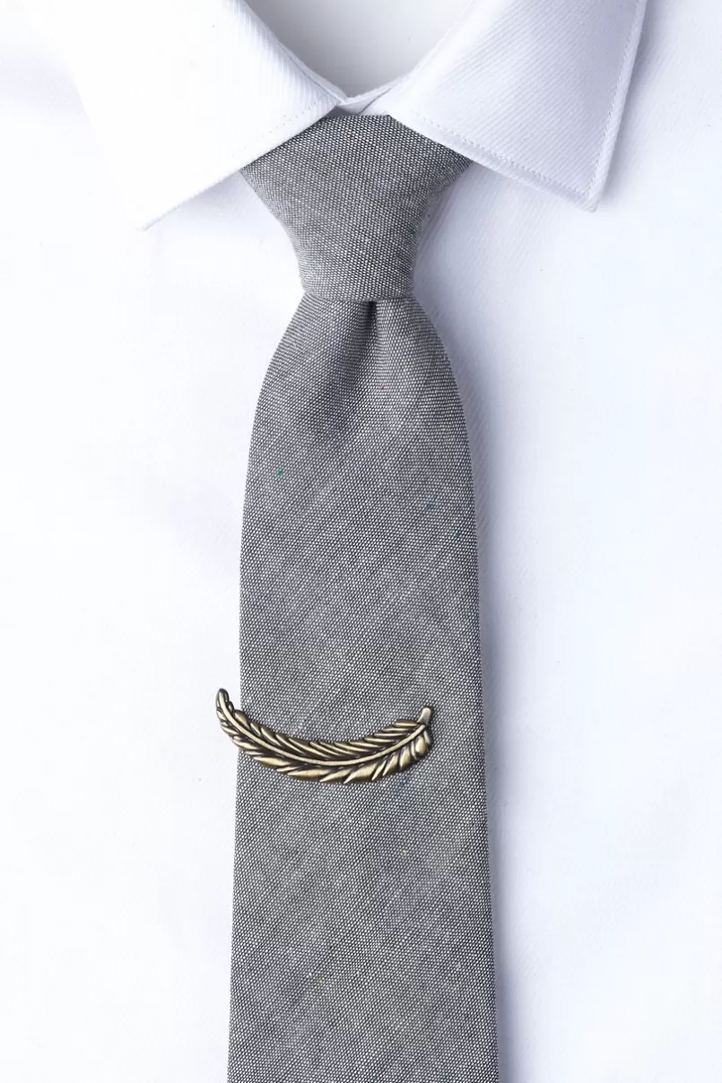 Ties Fancy Feather Gold Tie Bar Best
