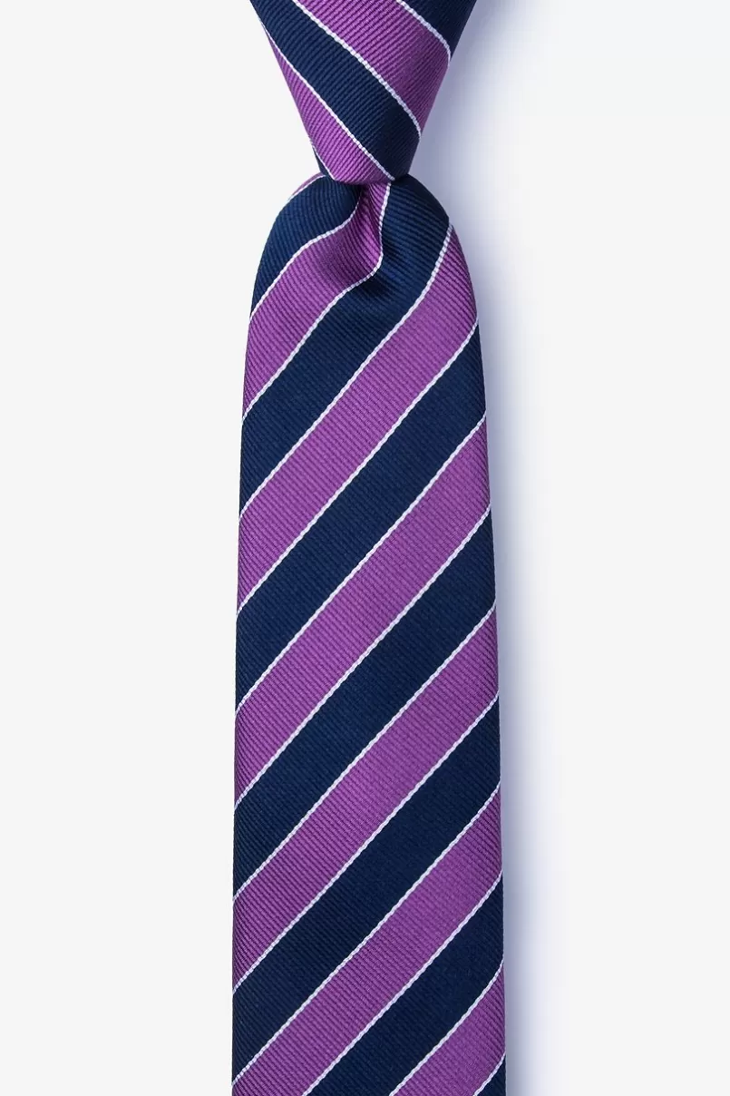 Ties Fane Skinny Tie Purple Online