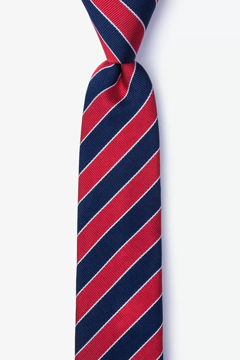 Ties Fane Red Skinny Tie Online