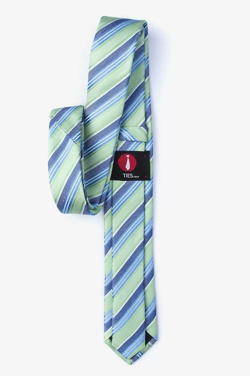 Ties Feale Green Skinny Tie Cheap
