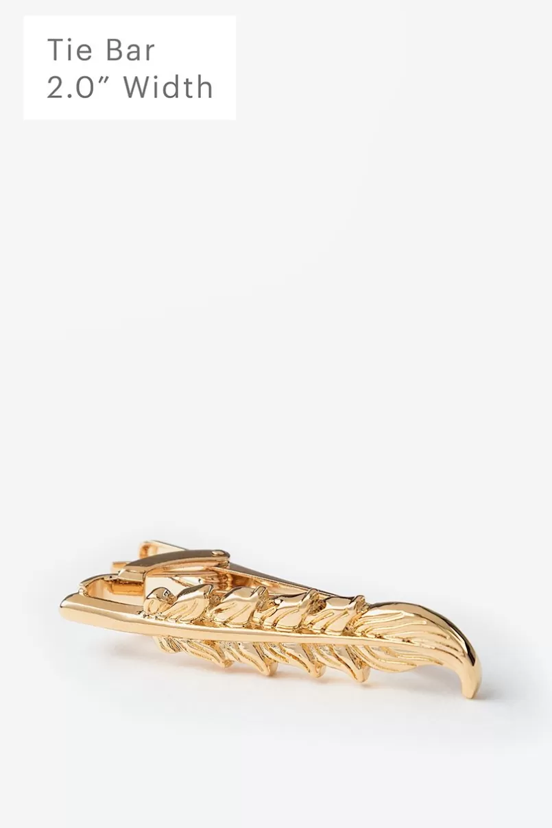 Ties Feather Gold Tie Bar Clearance