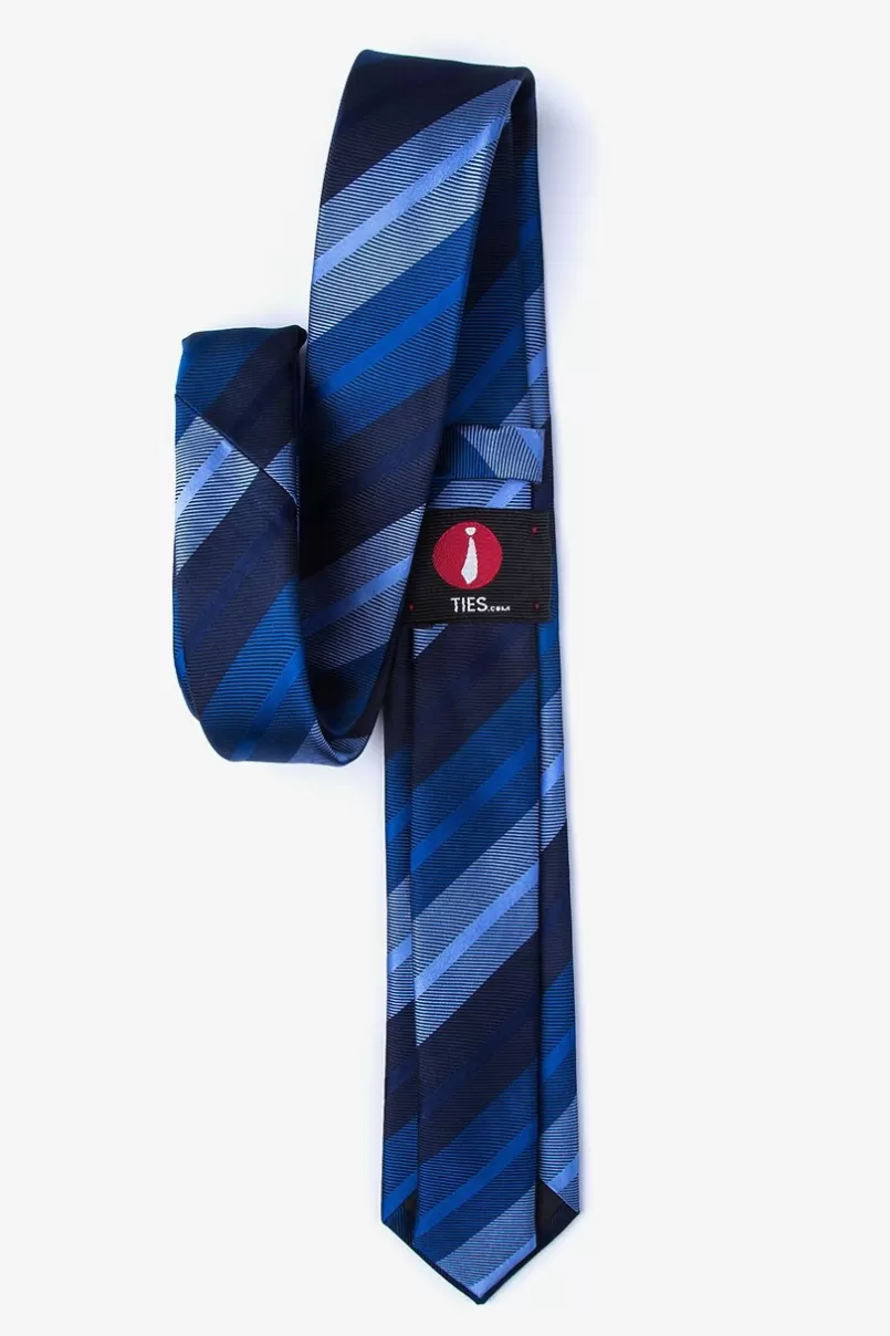 Ties Finn Navy Blue Skinny Tie NavyBlue Flash Sale