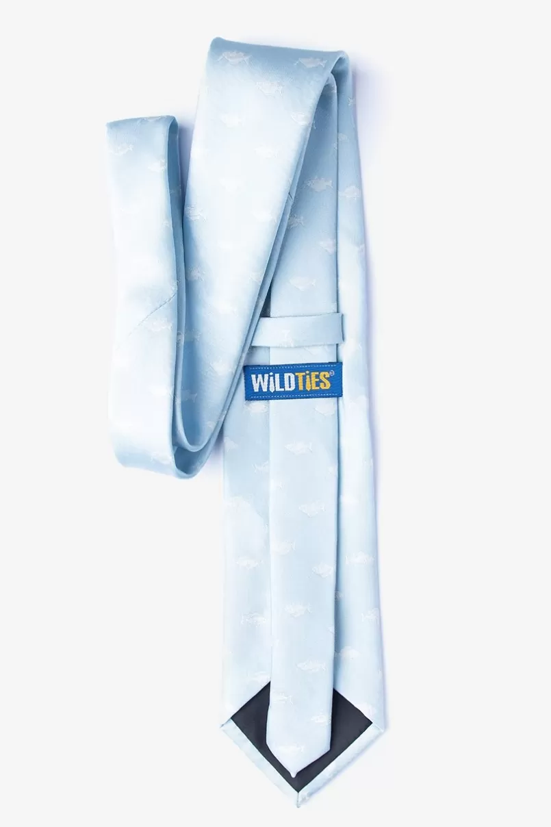Ties Fish Mineral Blue Extra Long Tie MineralBlue Outlet