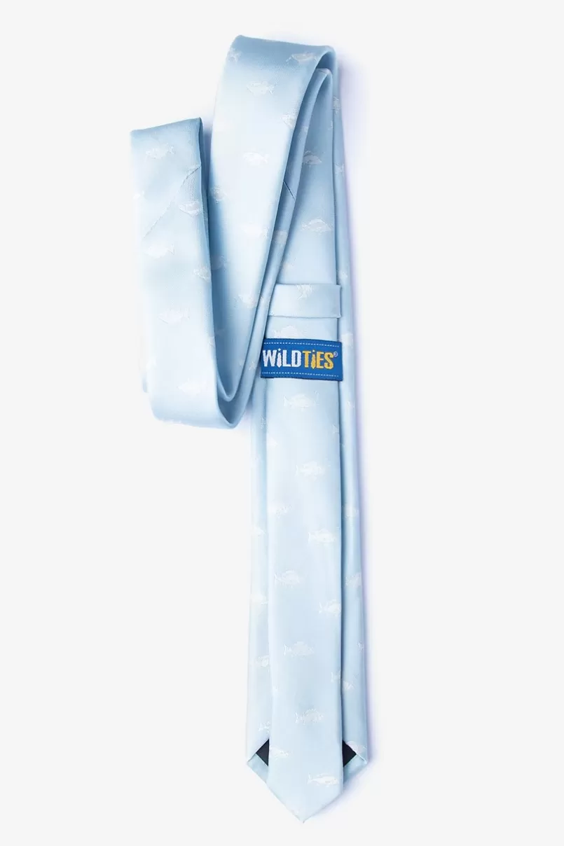 Ties Fish Mineral Blue Skinny Tie MineralBlue Online
