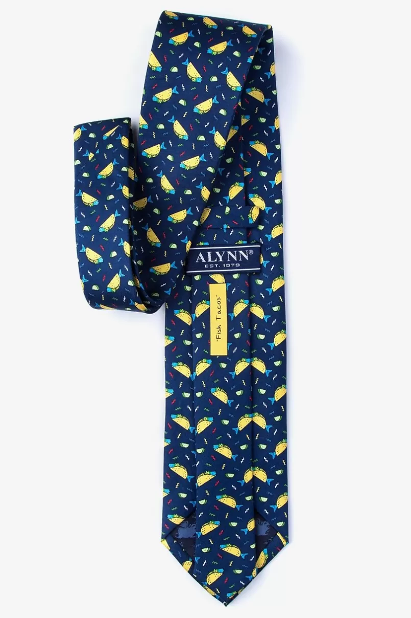 Ties Fish Tacos Navy Blue Tie Best Sale