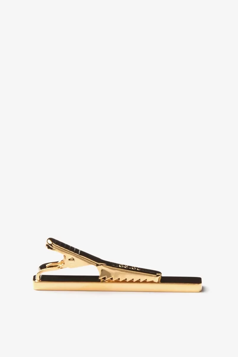 Ties Flat Brushed Tie Bar Gold Outlet