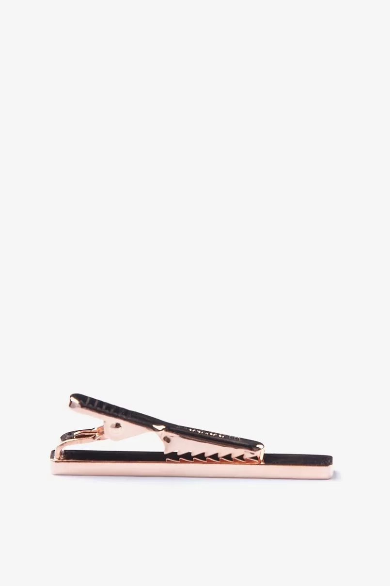 Ties Flat Brushed Rose Gold Tie Bar RoseGold Online