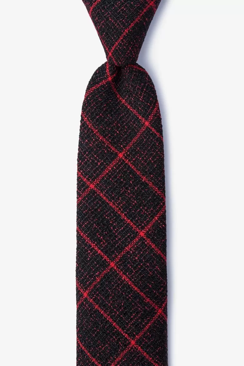 Ties Fletcher Red Skinny Tie Online
