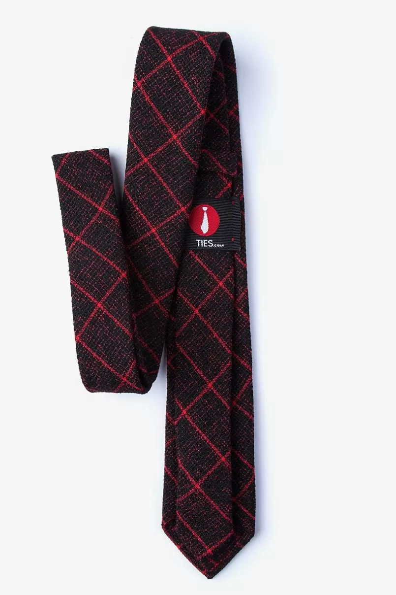 Ties Fletcher Red Skinny Tie Online