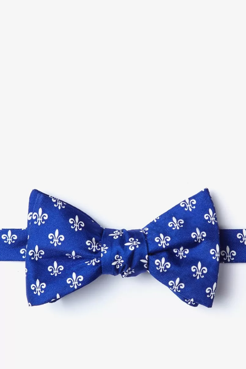 Ties Fleur Crazy Blue Self-Tie Bow Tie Sale