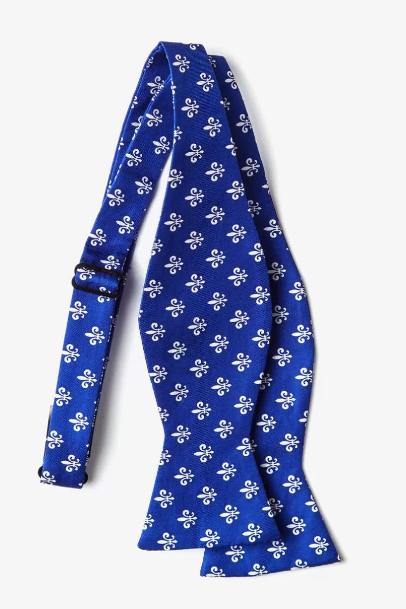 Ties Fleur Crazy Blue Self-Tie Bow Tie Sale