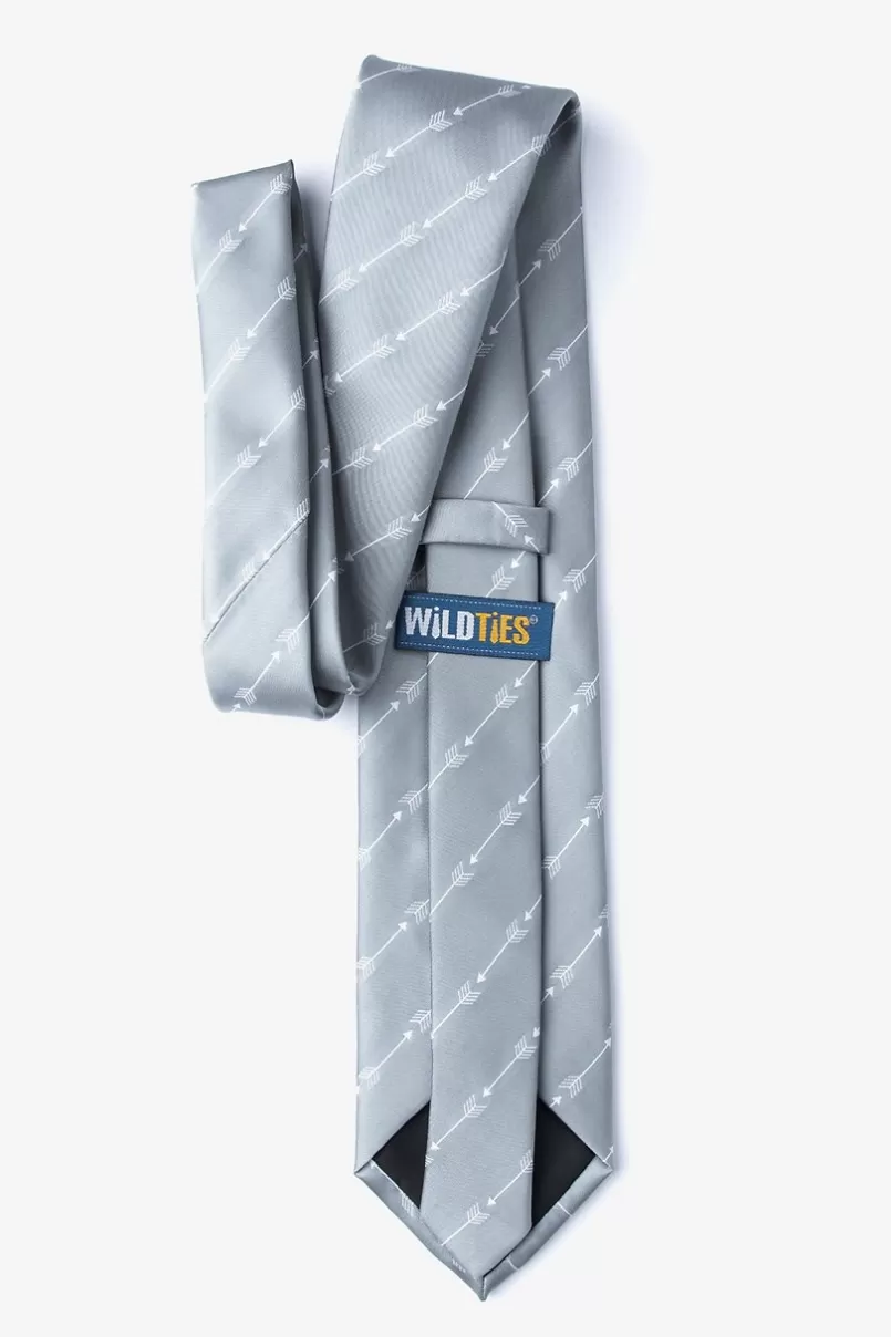 Ties Flying Arrows Extra Long Tie Gray Cheap