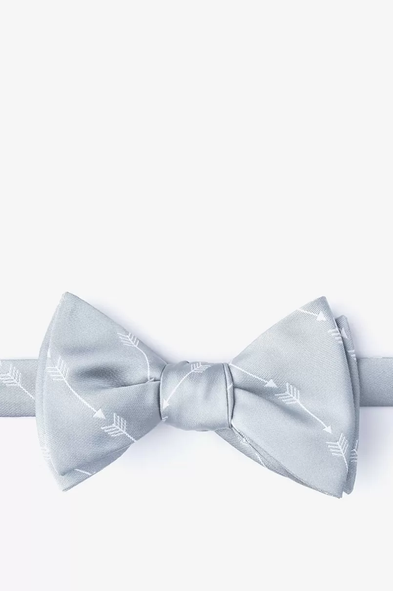 Ties Flying Arrows Self-Tie Bow Tie Gray Sale