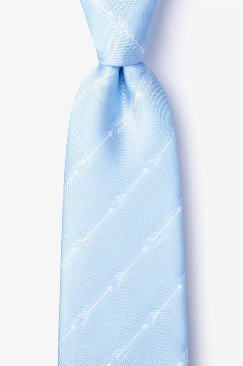 Ties Flying Arrows Light Blue Extra Long Tie LightBlue Flash Sale