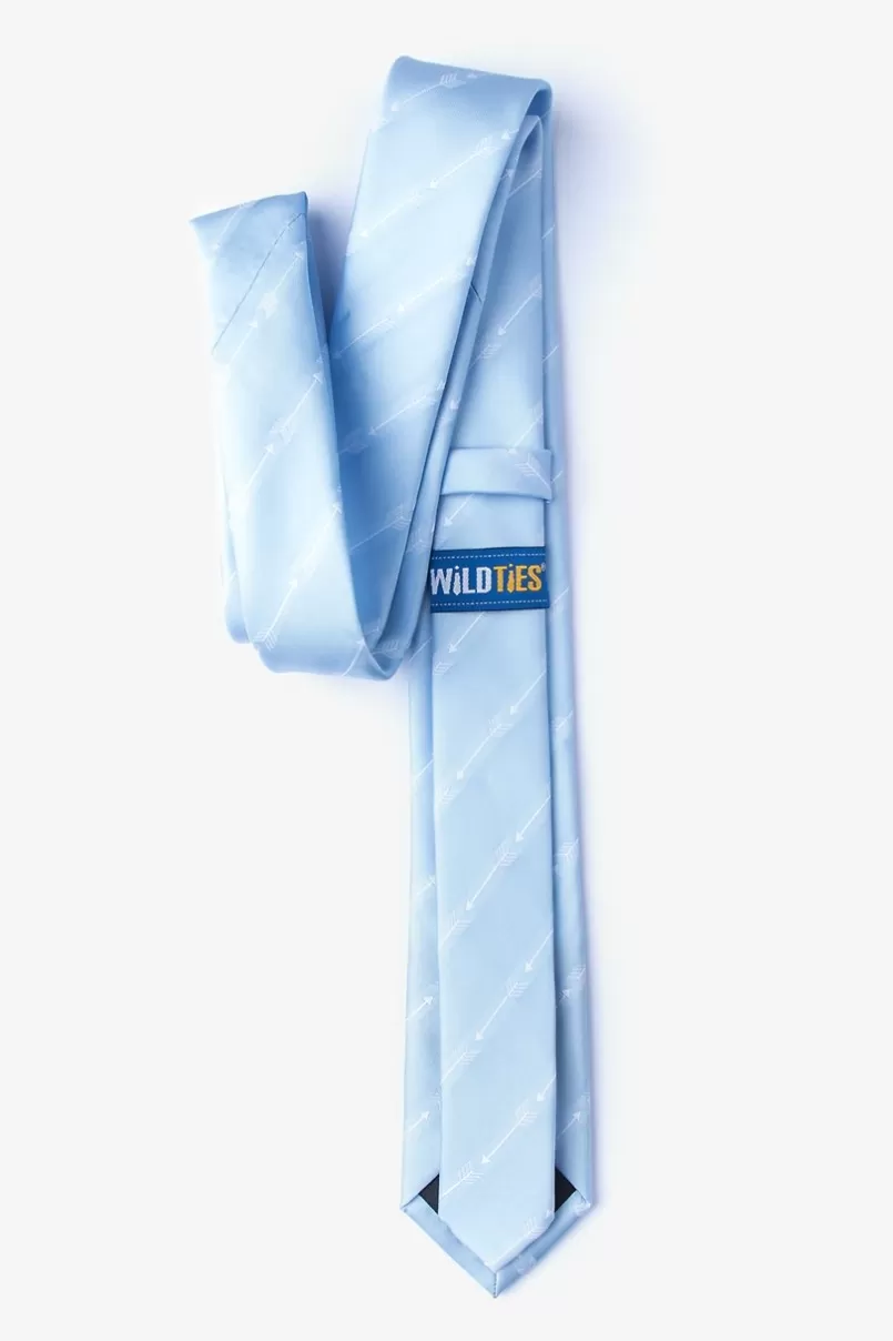 Ties Flying Arrows Light Blue Skinny Tie LightBlue Hot