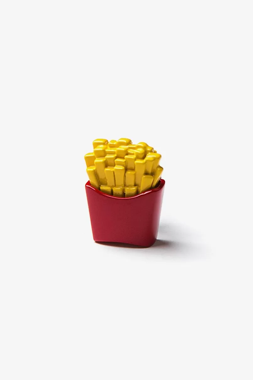 Ties French Fries Red Lapel Pin Sale