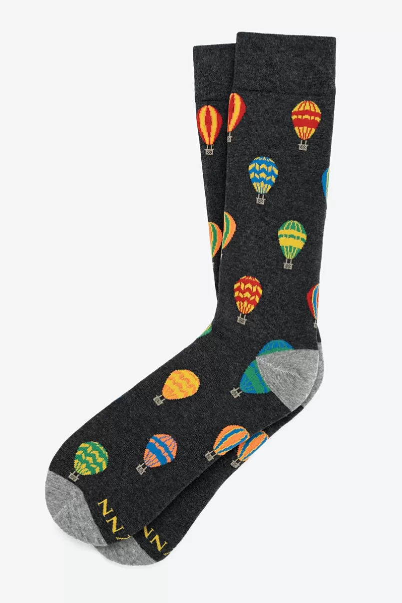 Ties Full of Hot Air Sock Charcoal Best Sale