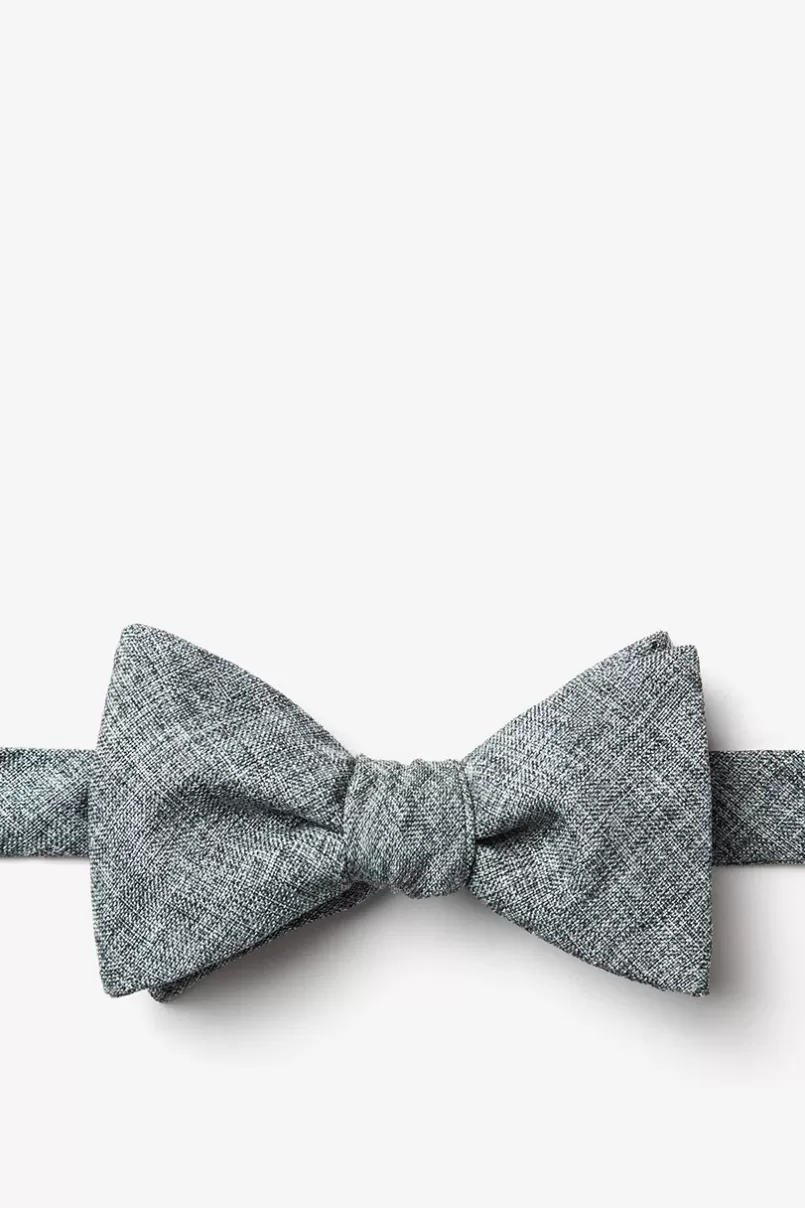 Ties Galveston Self-Tie Bow Tie Charcoal Shop
